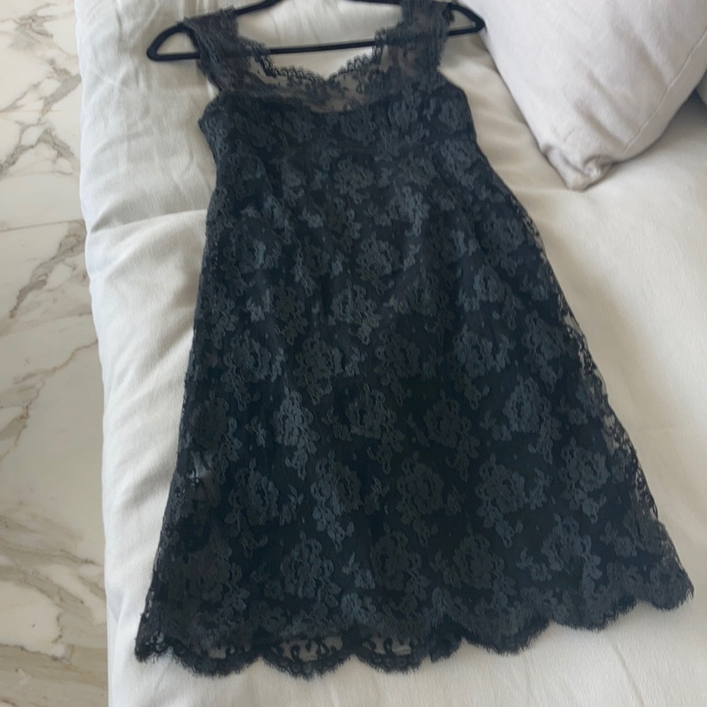 Black lace vintage dress